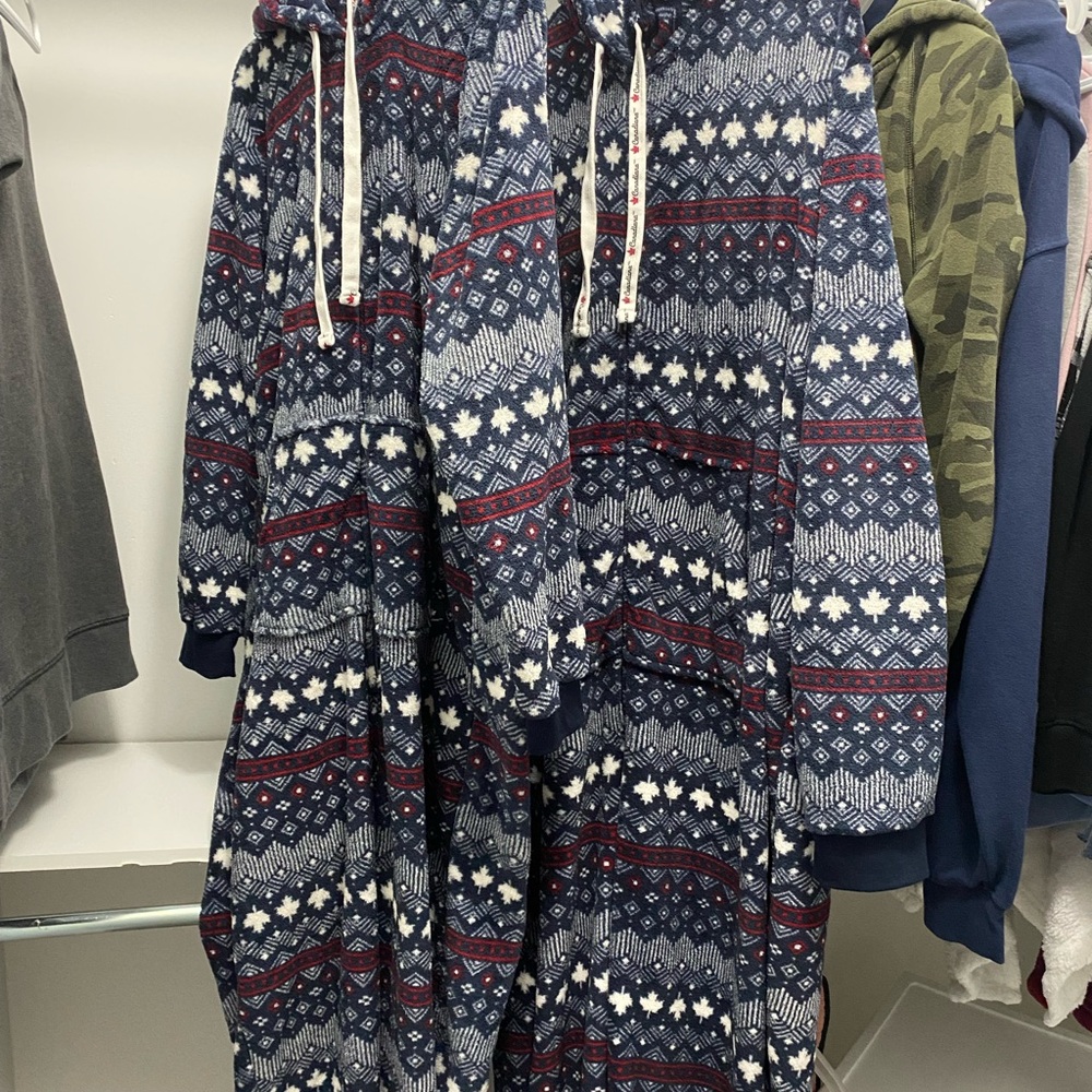 Cozy Blue and White Patterned Onesie
